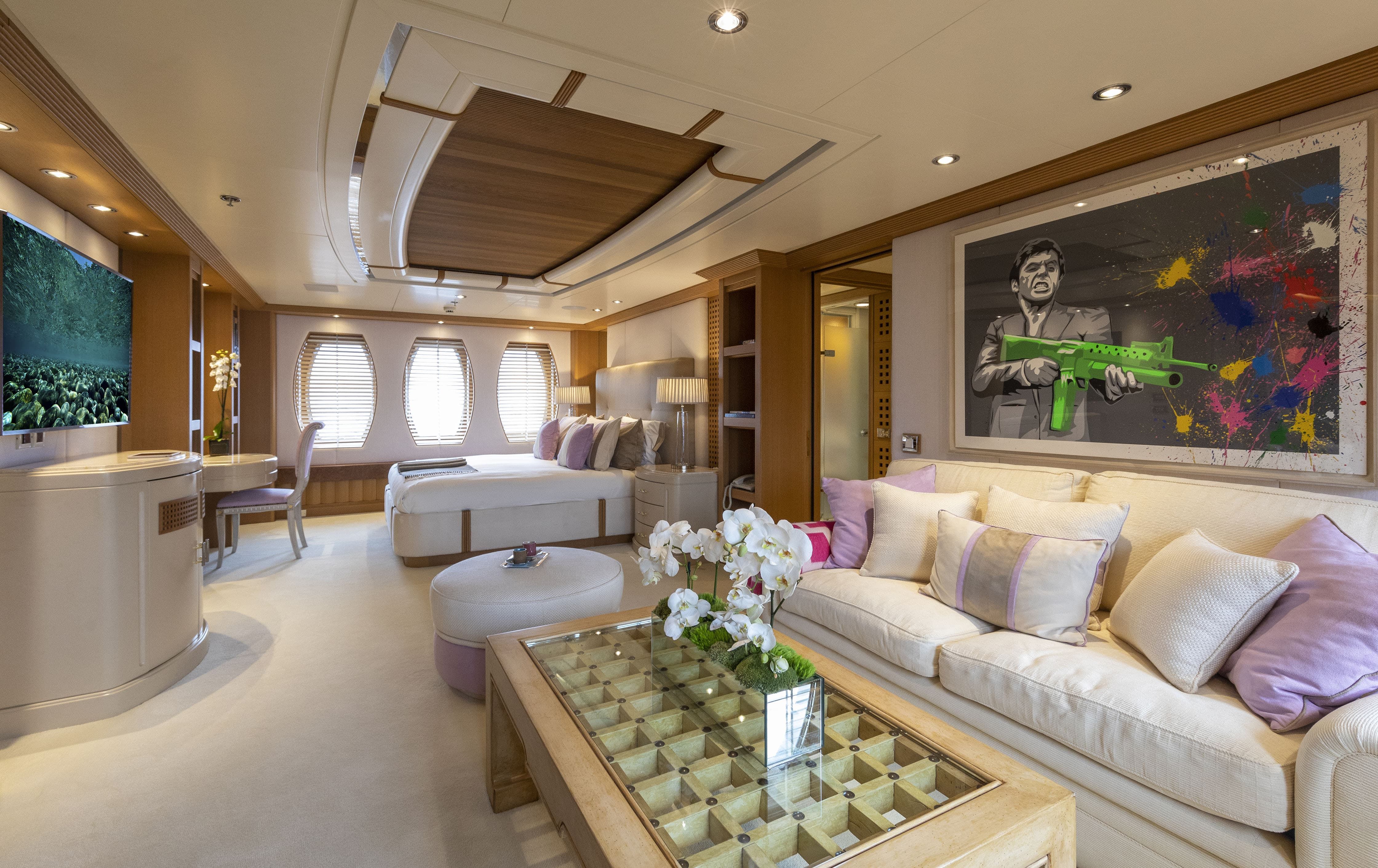 luxury yacht salon, Greece superyacht rental