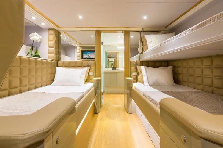 superyacht bedrooms, super yacht accommodation, luxury bedrooms