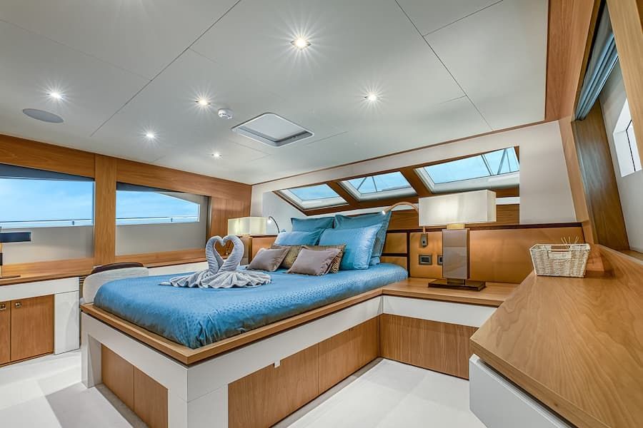 luxury yachting, superyacht accommodation, double cabin