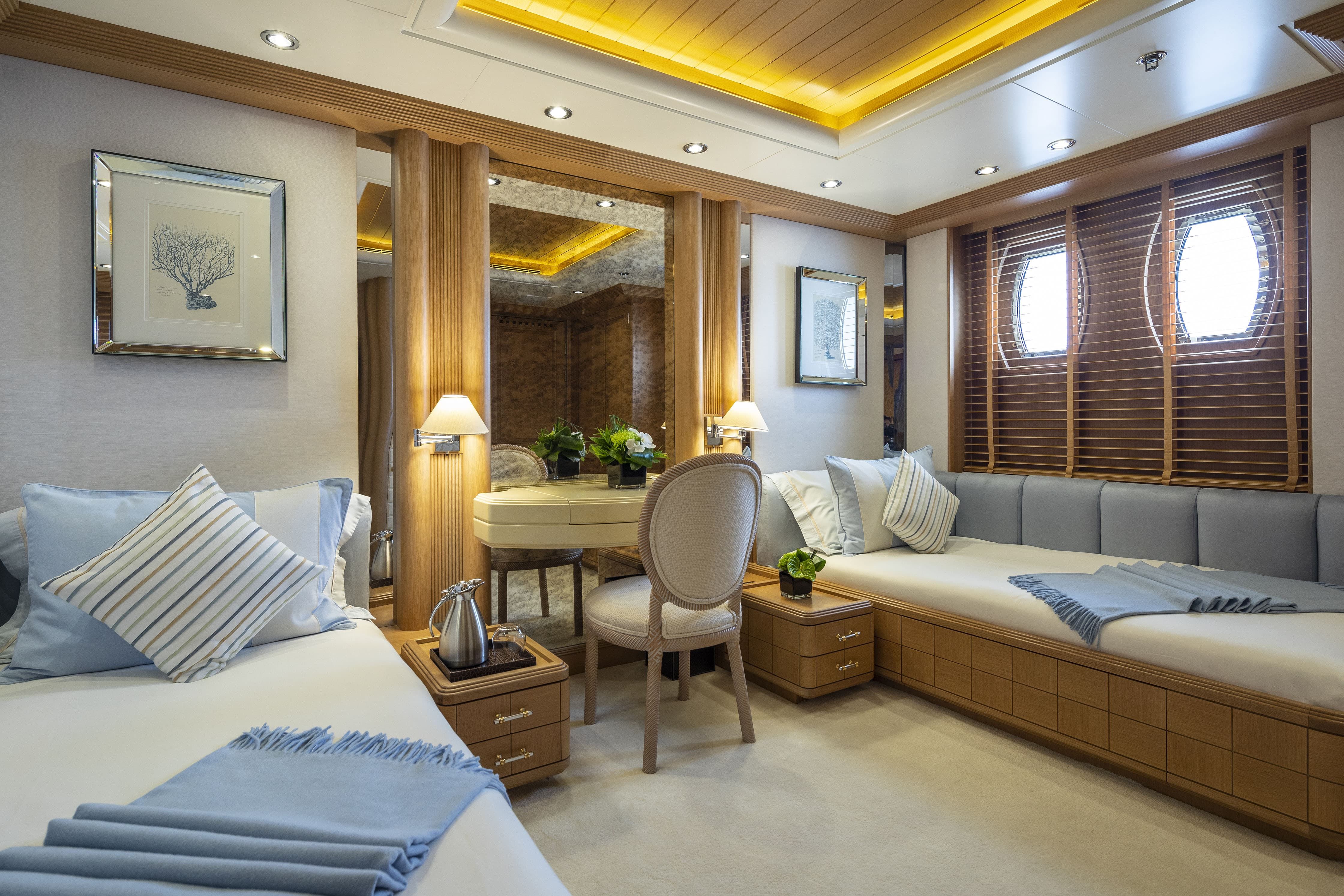 luxury yacht cabin, luxury superyacht cabins