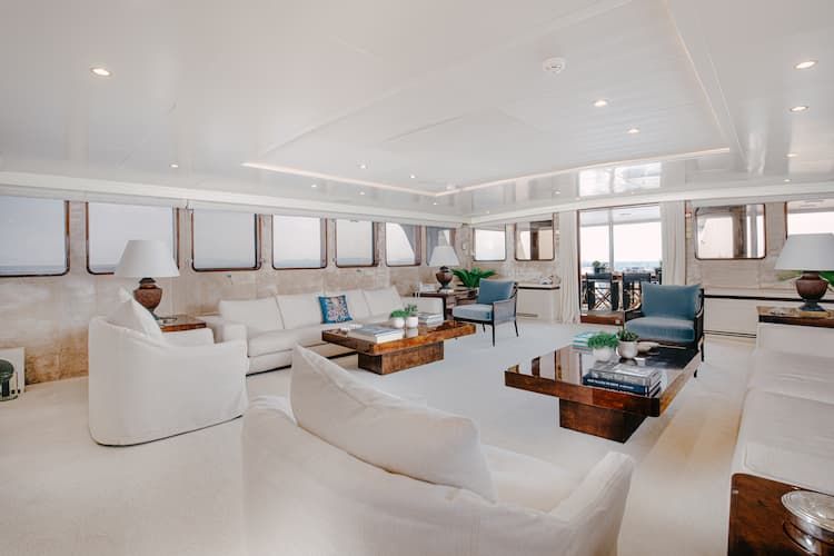 luxury interior, mega yacht interior, mega yacht charter Mediterranean
