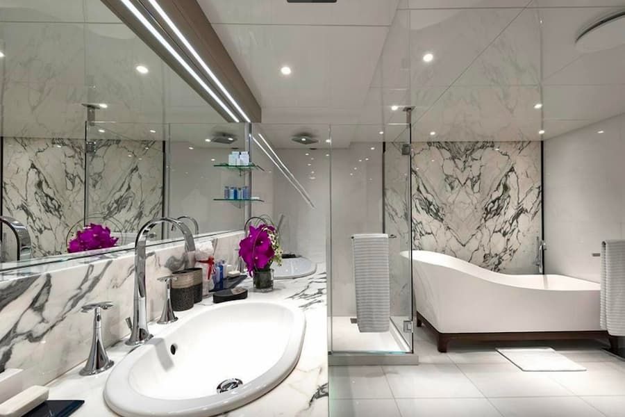 Private bathroom, Luxury Yacht bathroom