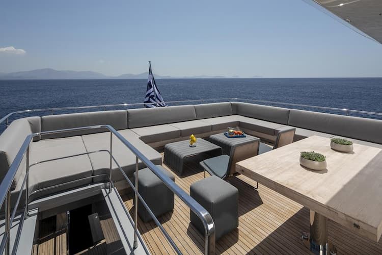 Athens superyacht deck, private deck, Greece superyachts