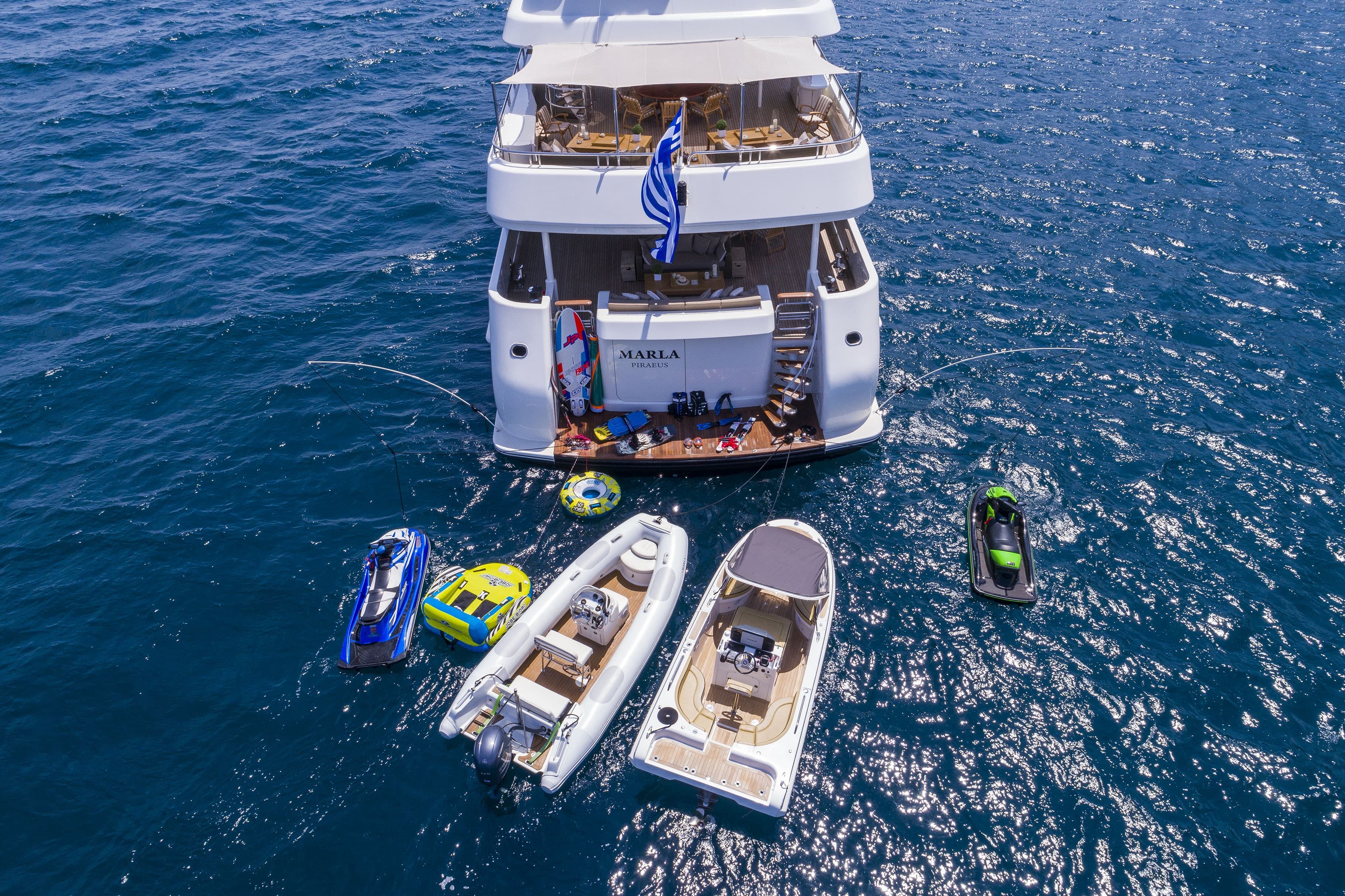 superyacht toys Greece, luxury yacht toys, water toys, water sports