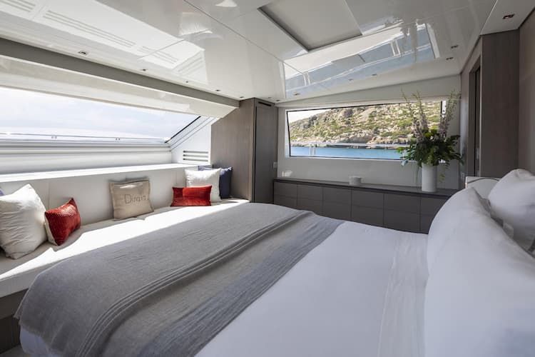 superyacht double cabin, luxury yacht double cabin